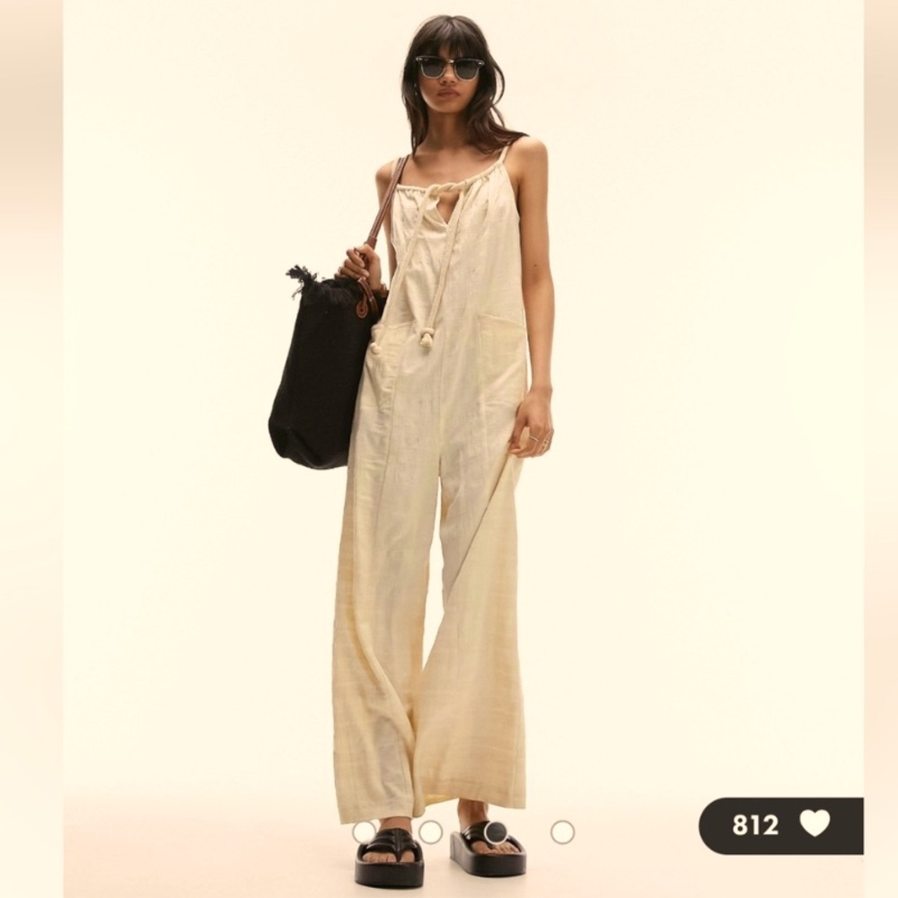 Topshop rope textured jumpsuit
